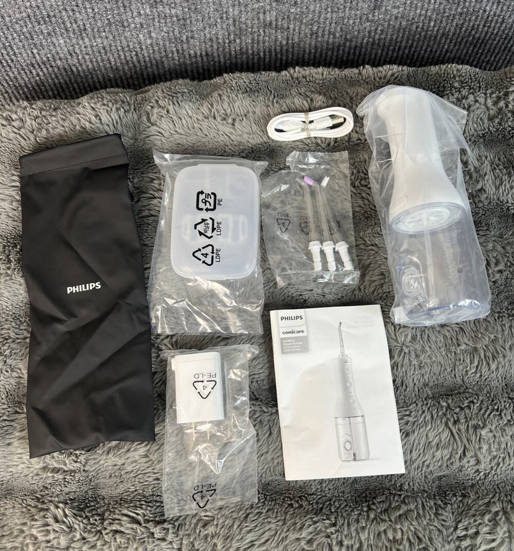 Philips Sonicare Cordless Rechargeable Power Flosser Single Pack White–Open Box